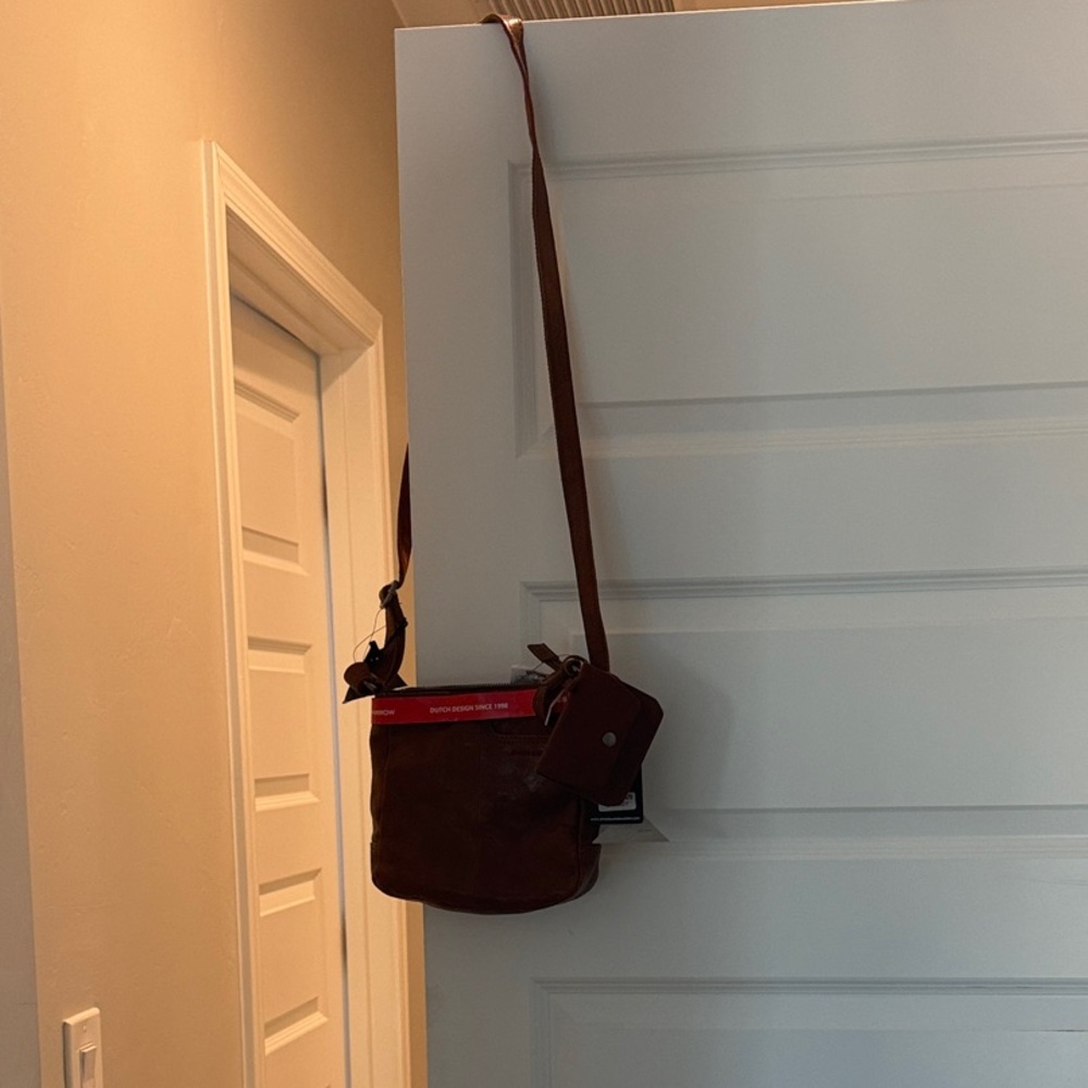 Brown Leather Crossbody Bag